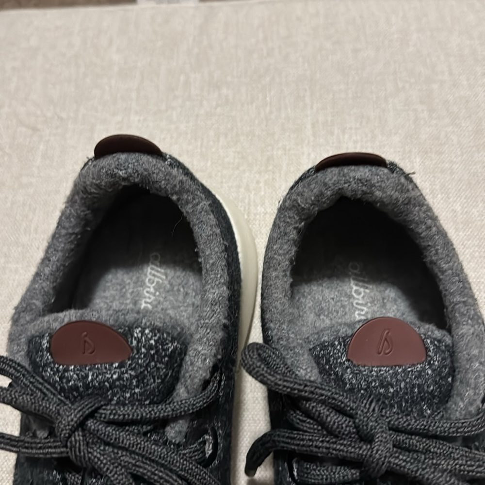 Wmns Allbirds Wool Runner Mizzle-Sz 9-Salt n Pepper Color-White Soles - Picture 6 of 15